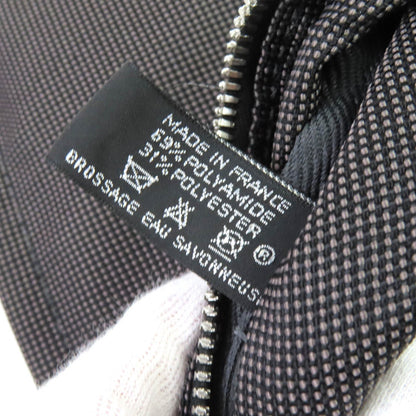 Hermes Air Line Gm Serie Button Canvas Large Tote Bag/Boston Bag Gray Made In France