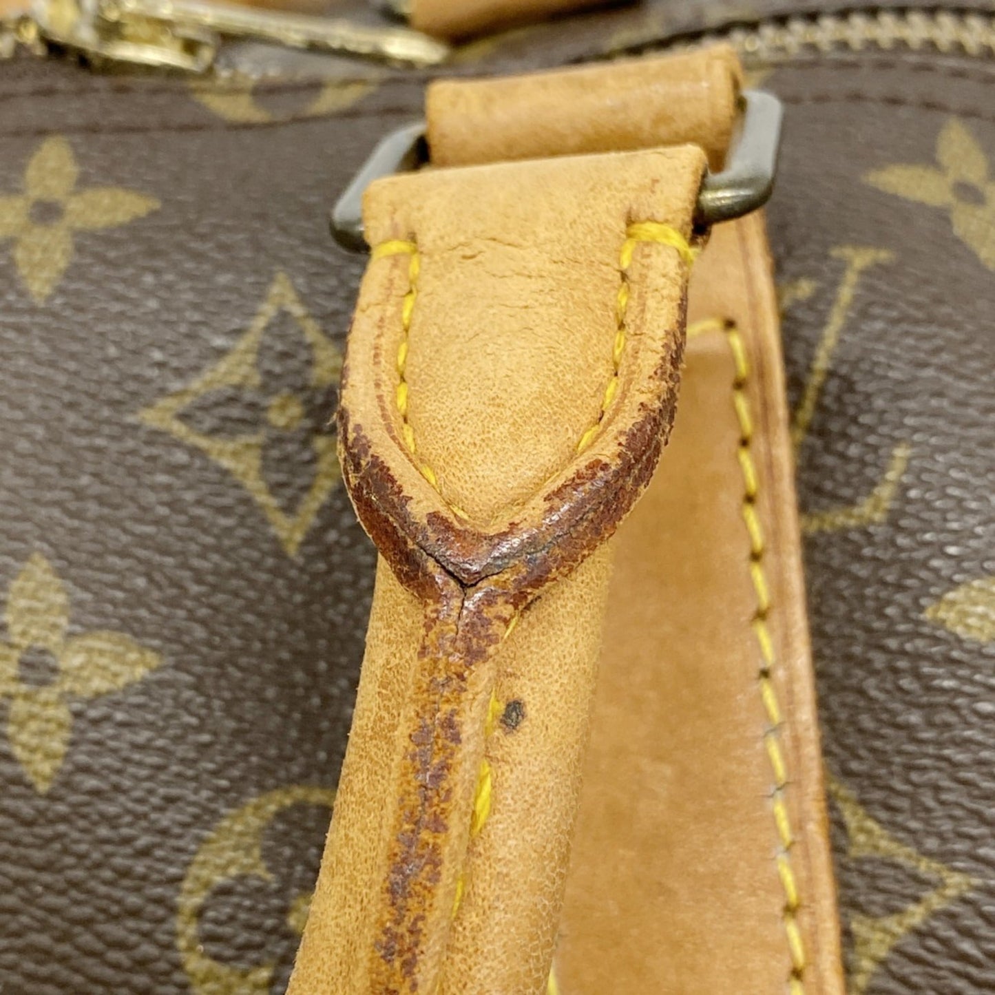 Louis Vuitton Monogram Keepall 55 Boston Bag M41424 Brown