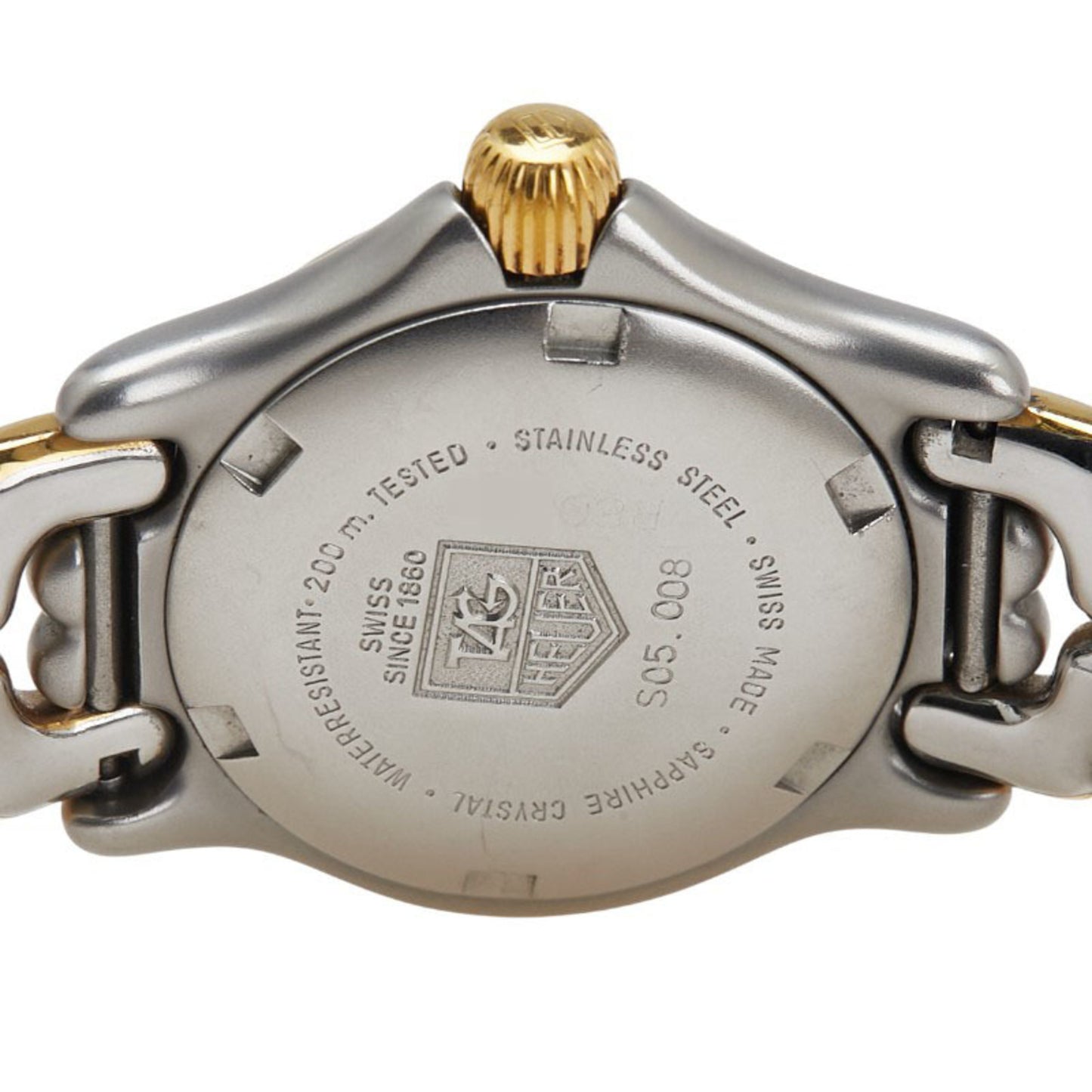 Tag Heuer Sport Elegance Professional Watch S05.008 Quartz White Dial Stainless Steel Plated