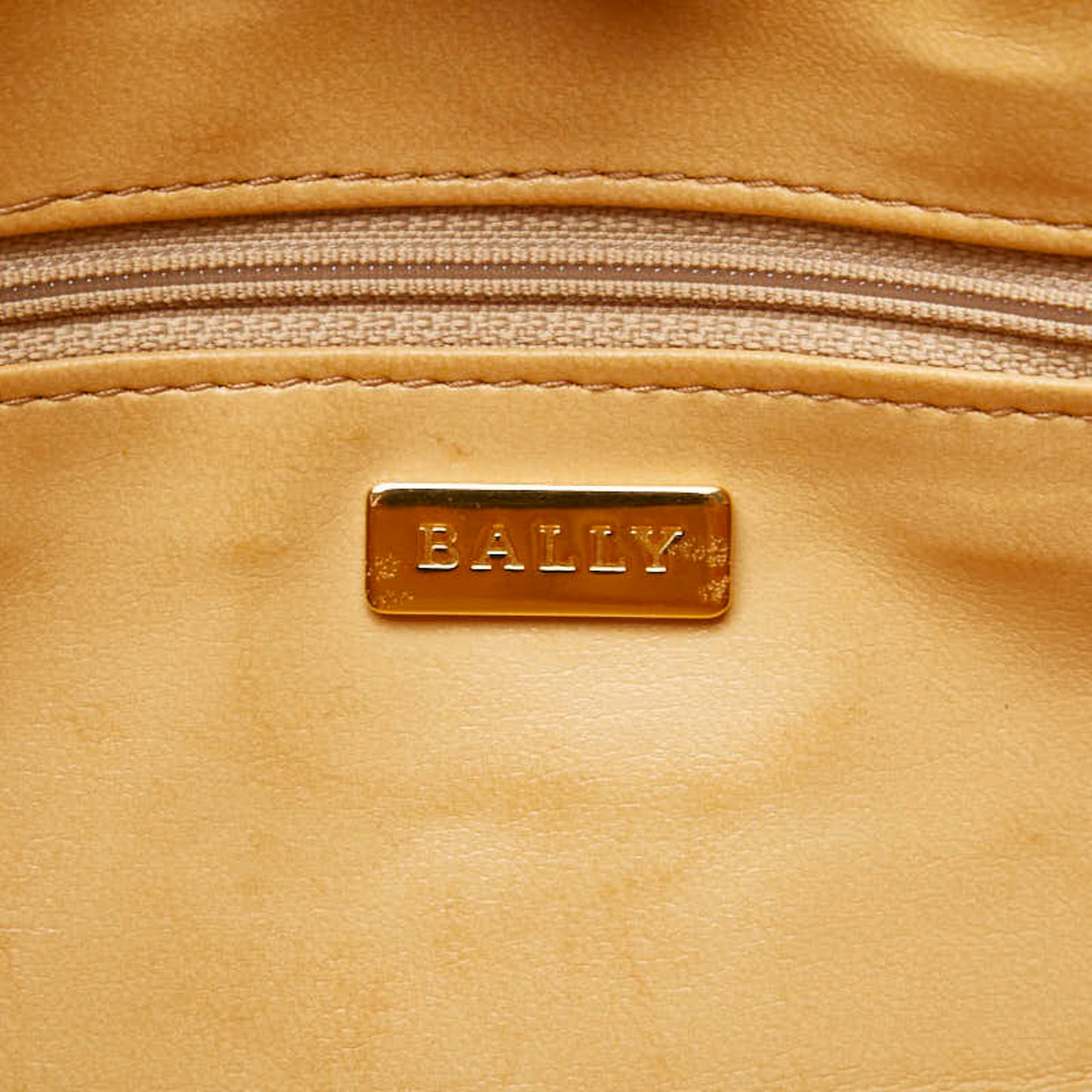 Bally Logo Handbag In Brown Leather
