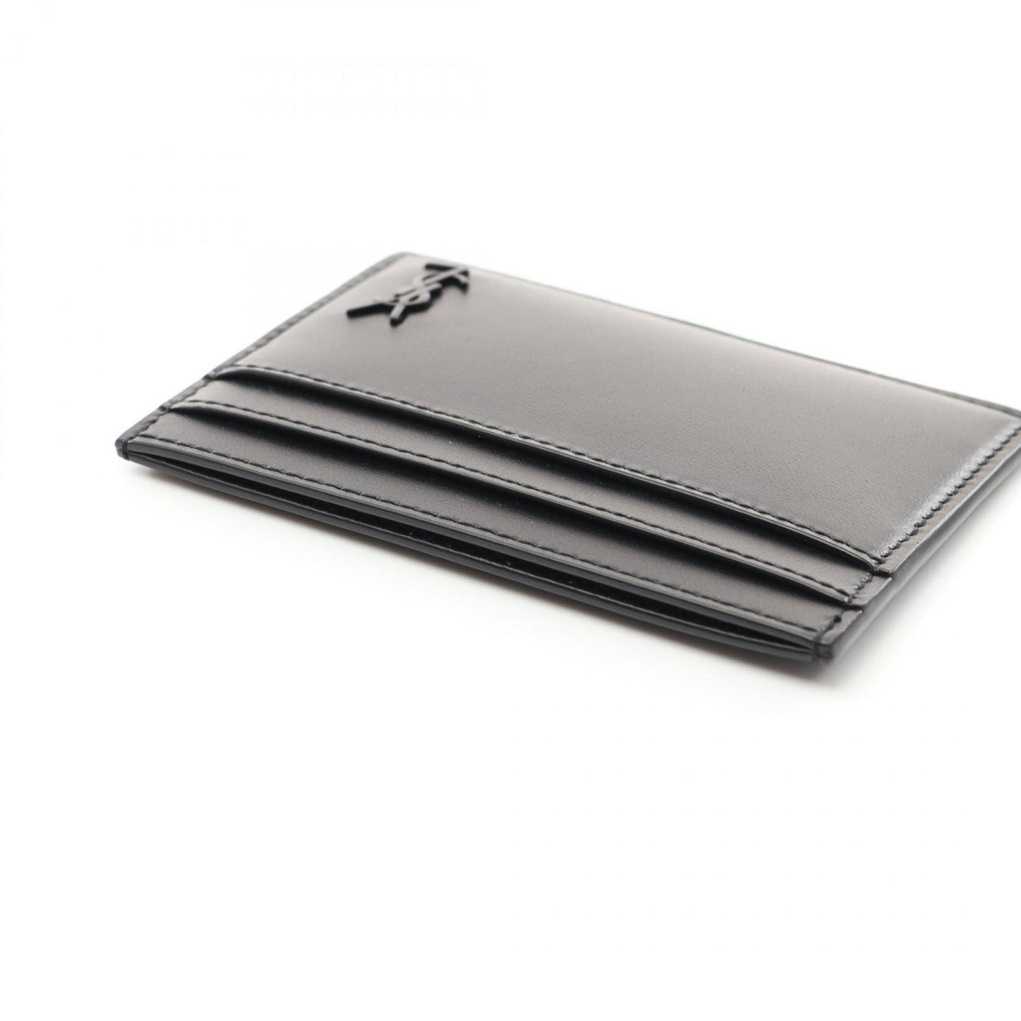 Saint Laurent Tiny Cassandra Business Card Holder/Card Case Leather