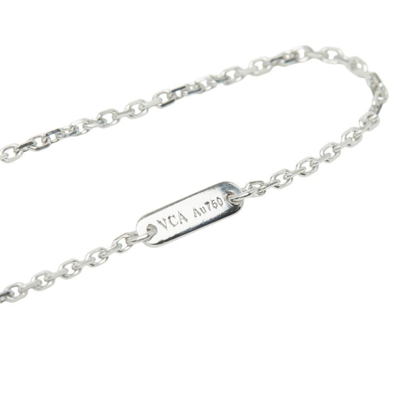 Van Cleef & Arpels Sweet Alhambra Pendant Necklace Vcaro85900 18Kwg White Gold