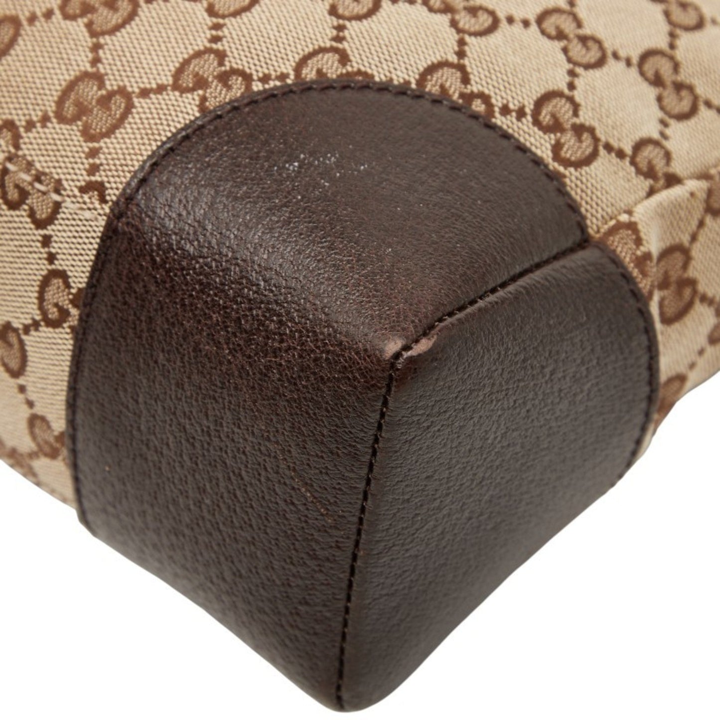 Gucci Gg Canvas Crossbody Shoulder Bag 114273 Brown