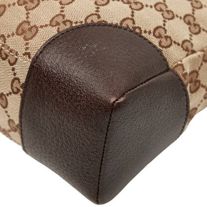 Gucci Gg Canvas Crossbody Shoulder Bag 114273 Brown