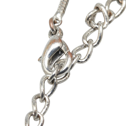 Christian Dior Dior Heart Cd Logo Necklace In Silver Metal