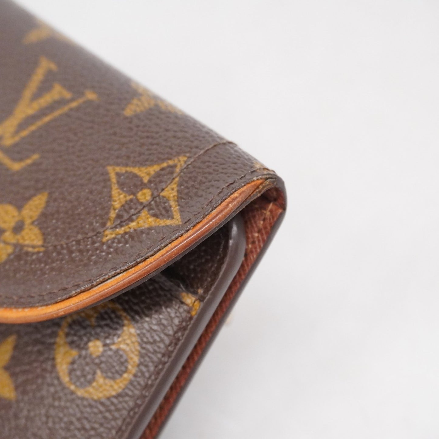 Louis Vuitton Monogram Portefeuilles Tri-Fold Long Wallet M60123 Brown