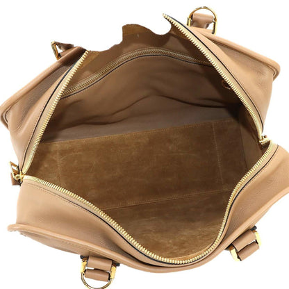 Loewe Amazona 36 2-Way Handbag/Shoulder Bag In Brown Leather