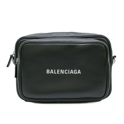 Balenciaga Shoulder Bag Everyday Body Leather Black 638414