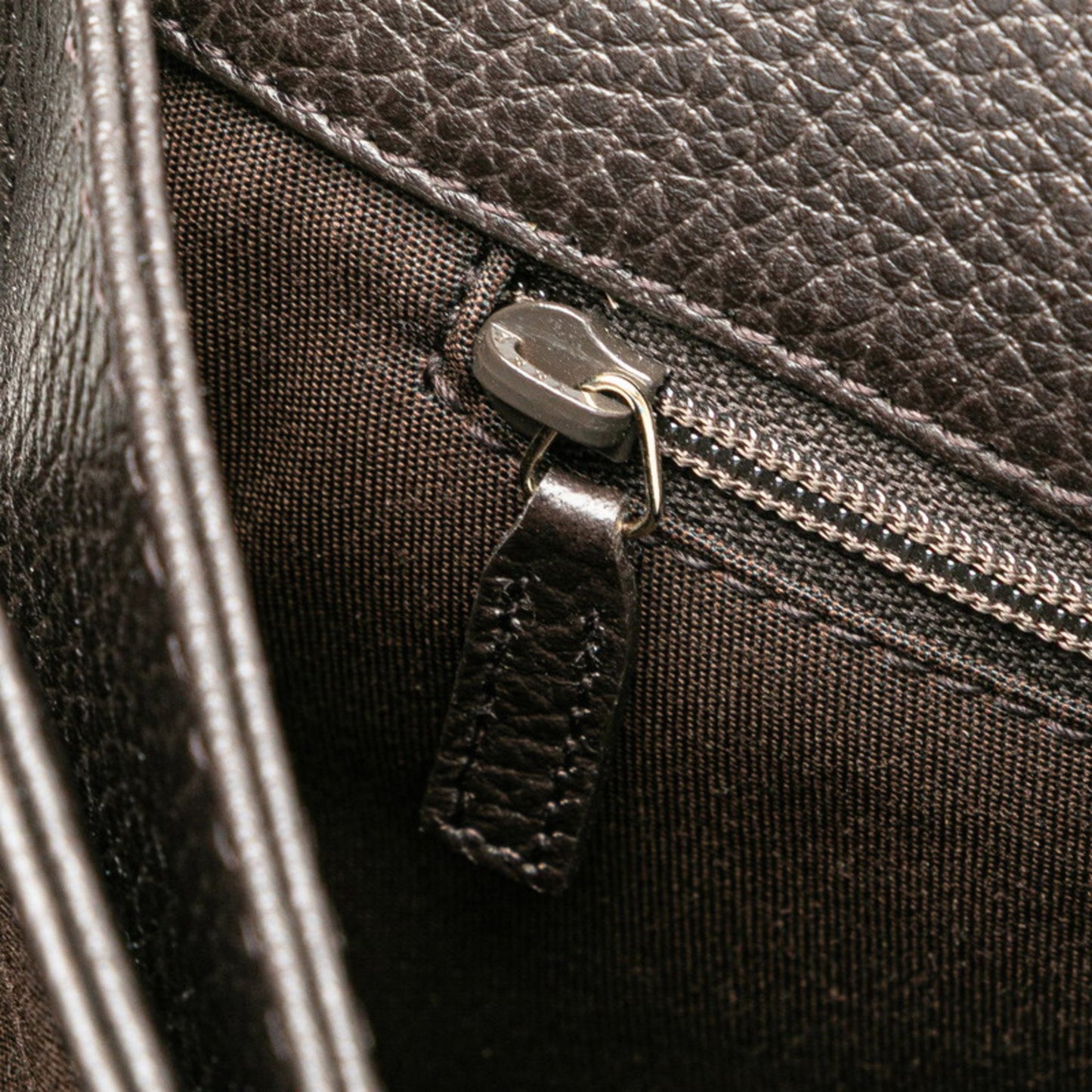 Gucci Marrakech Tassel Crossbody Shoulder Bag 336658 Brown Leather