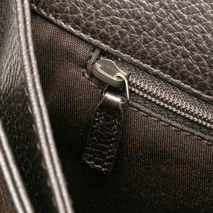 Gucci Marrakech Tassel Crossbody Shoulder Bag 336658 Brown Leather