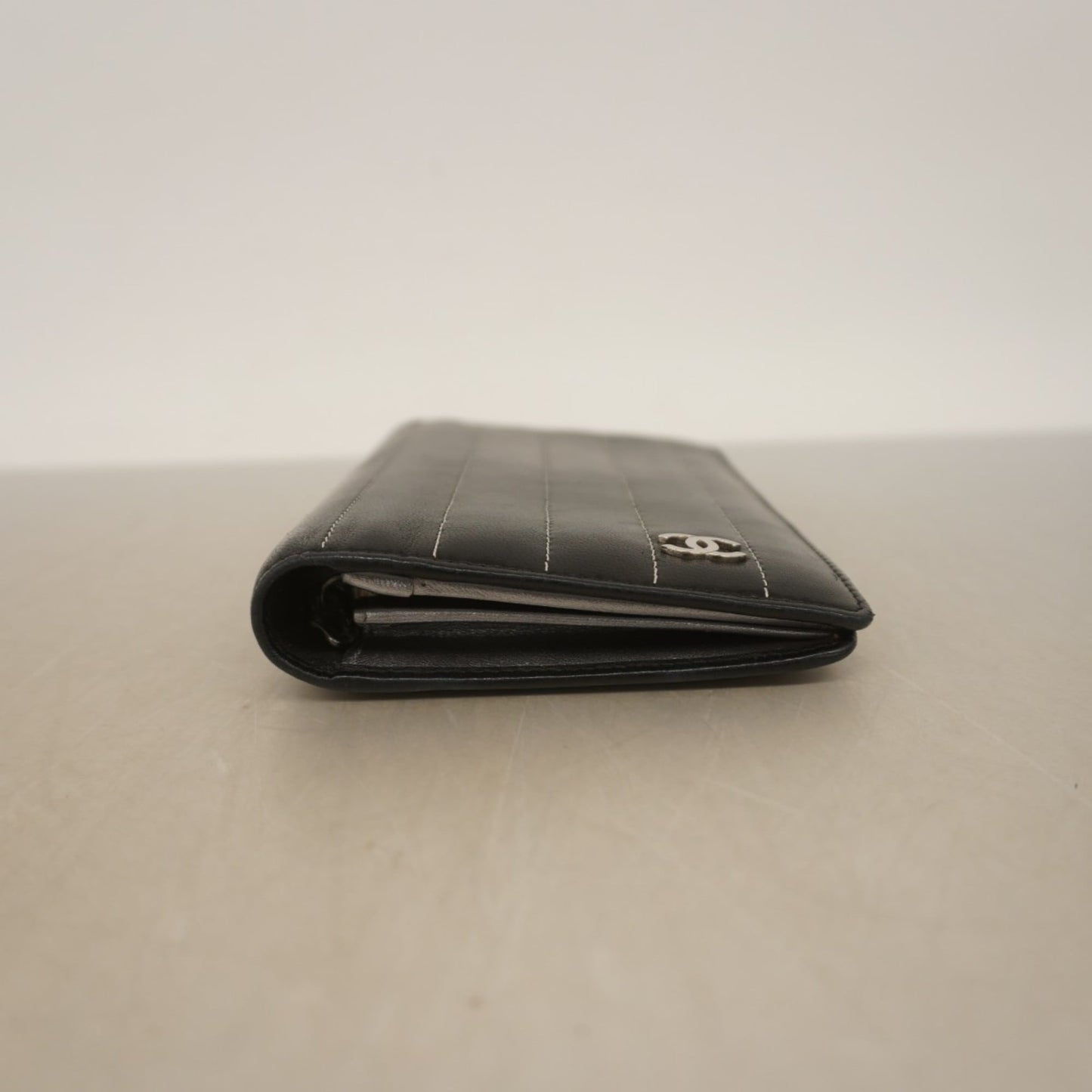 Leather Chanel Long Wallet (Bi-Fold)