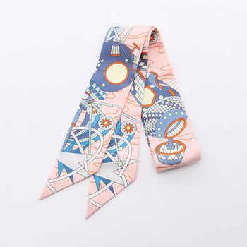 Hermes Twilly Odyssey Scarf Silk