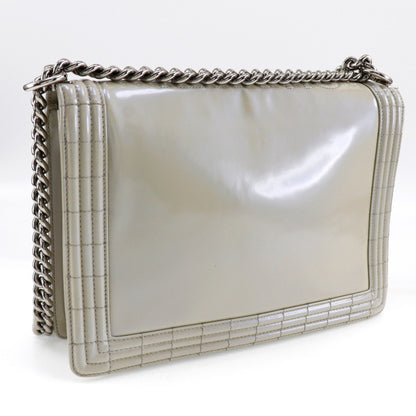 Chanel Chain Shoulder Bag Boy Chanel Enamel 2013 A5 Flap Chainshoulder