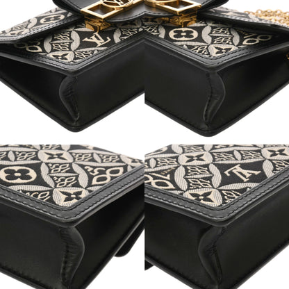 Louis Vuitton Jacquard Portefeuille Dauphine Black With Gold Hardware