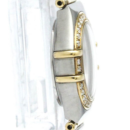 Omega Constellation Diamond 18K Gold Steel Watch