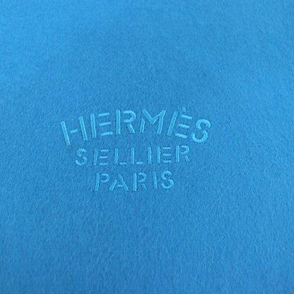 Hermes 100% Cashmere Large Stole/Shawl/Scarf With Embroidered Logo And Fringe