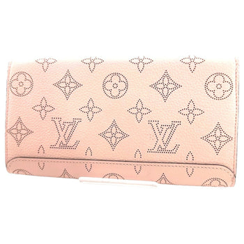Louis Vuitton Louis Vuitton Long Wallet Mahina Monogram Portefeuille Iris M60145 Magnolia