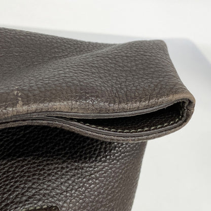 Salvatore Ferragamo Gancini Leather Handbag Brown