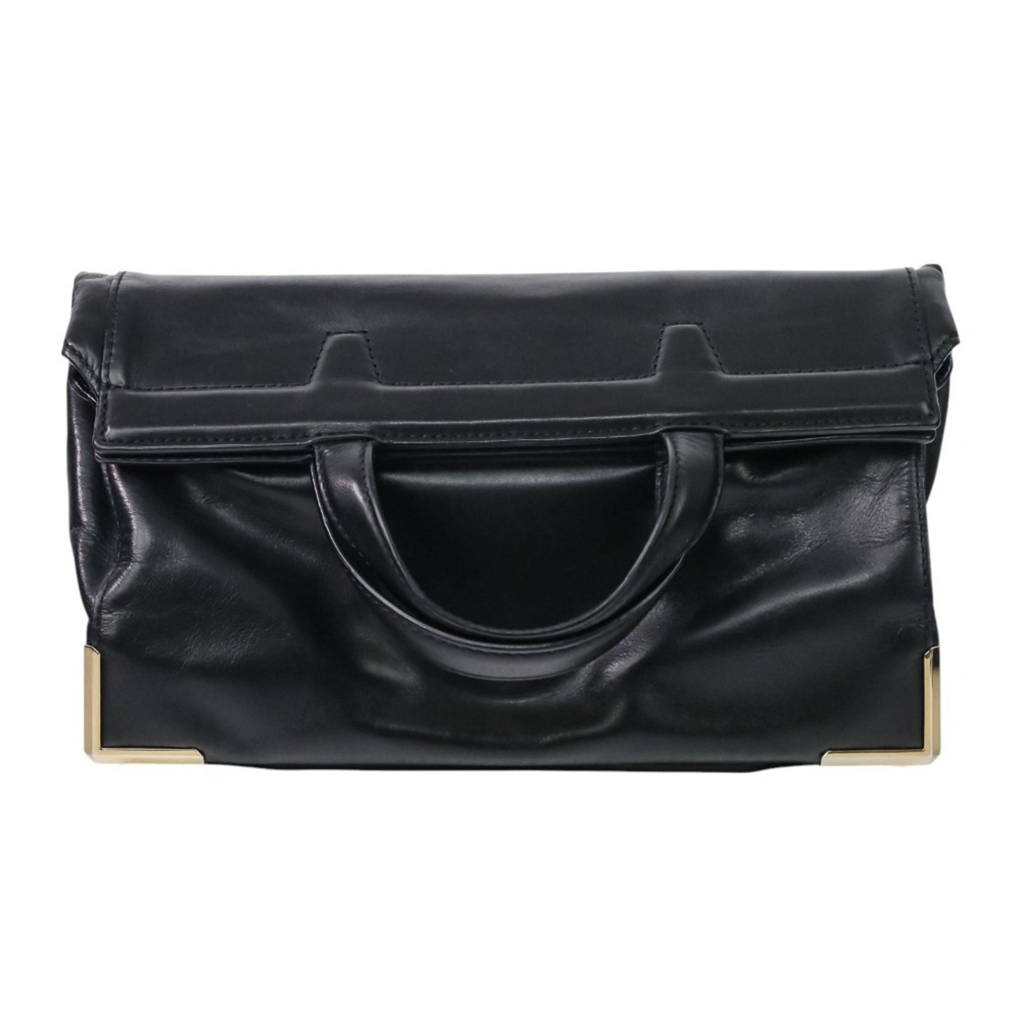 Alexander Wang Leather 2-Way Tote Bag/Clutch Bag In Black