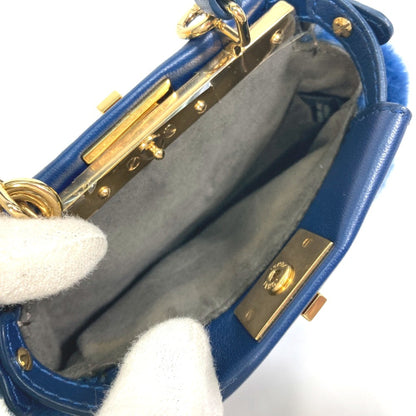 Fendi Crossbody Bag 2Way Bag Shoulder Bag Hand Bag Blue