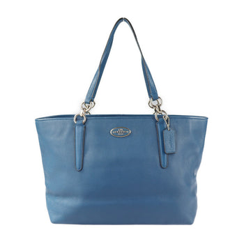 Coach Chicago Ellis Tote Bag 33961 Leather Blue Shoulder