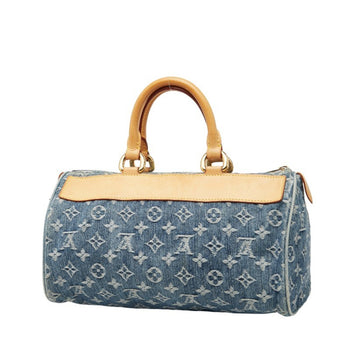 Louis Vuitton Monogram Denim Neo Speedy Handbag Mini Boston Bag M95019 Indigo Blue Canvas