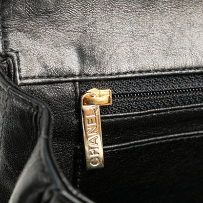Chanel Chocobar Shoulder Bag In Black Lambskin