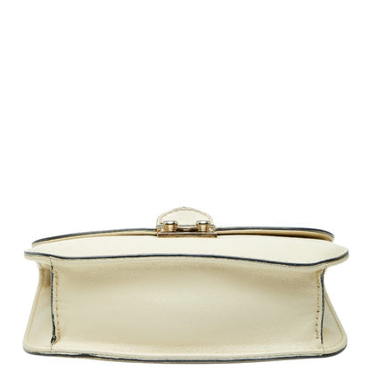 Valentino Studded Chain Shoulder Bag In White