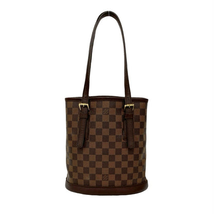 Louis Vuitton Vintage Mare Bucket Damier Leather Mini Tote Bag/Semi-Shoulder Bag Brown 328-2