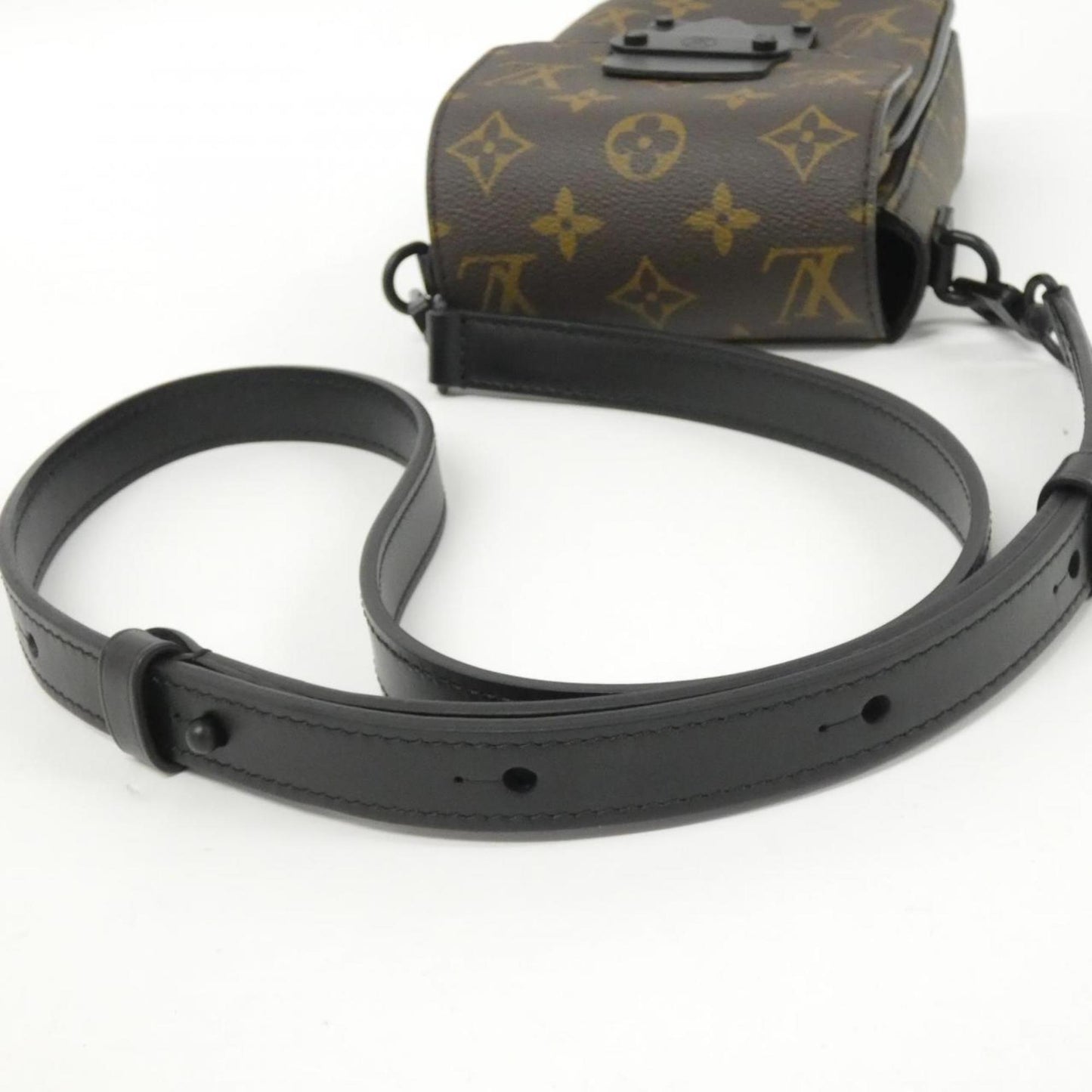 Louis Vuitton Monogram Macassar S-Lock Vertical Wearable Wallet M81522 Shoulder Bag