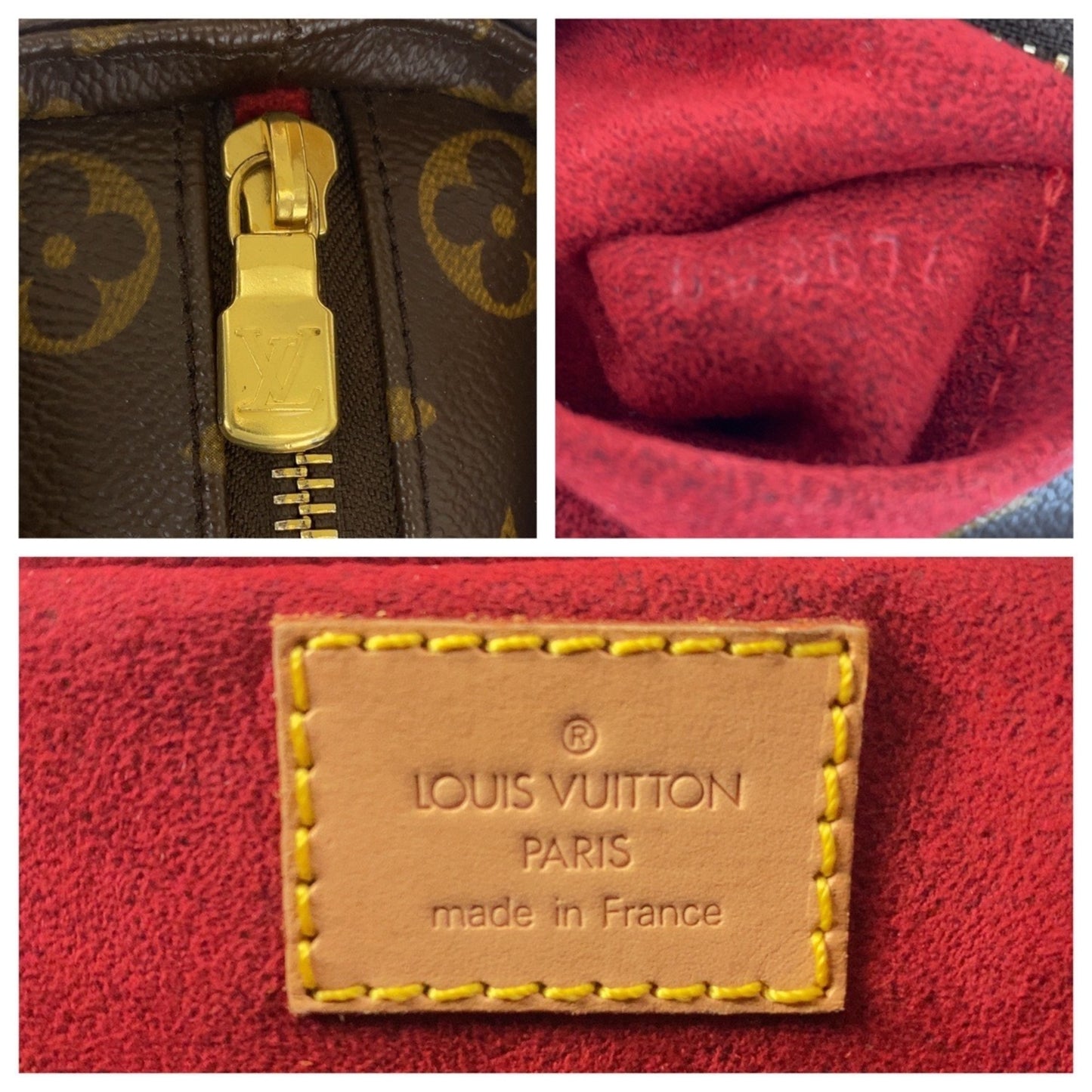 Louis Vuitton Monogram Viva Cite Mm Brown Leather Shoulder Bag With Gold Hardware