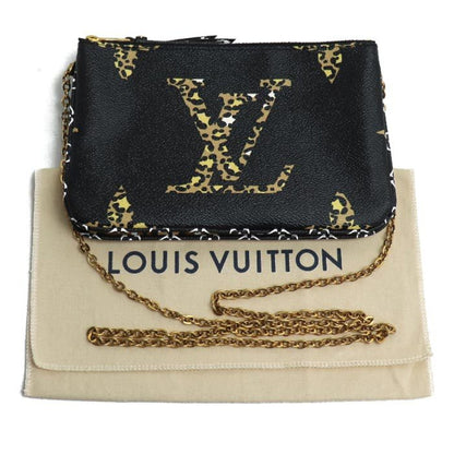 Louis Vuitton Louis Vuitton Pochette Double Zip Shoulder Bag Giant Monogram Jungle M67874