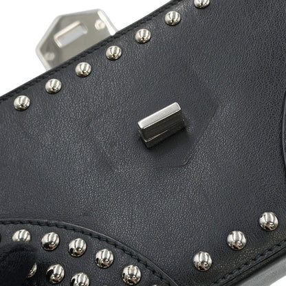 Prada Studded Leather Pouch Bag 1N1843 Prada Black