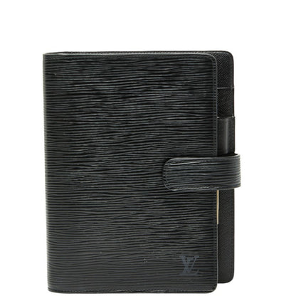 Louis Vuitton Epi Agenda Mm Notebook Cover R20202 Noir Black Leather