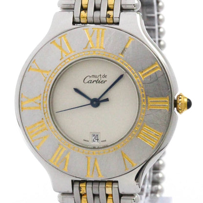 Cartier Must 21 Gold Plated Steel Quartz