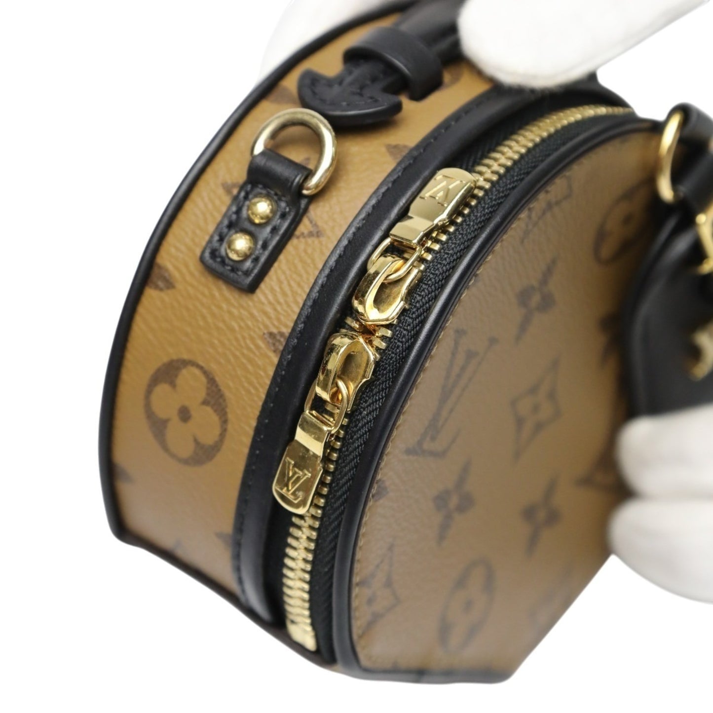 Louis Vuitton Monogram Reverse Mini Boite Chapeau Shoulder Bag M68276 Brown