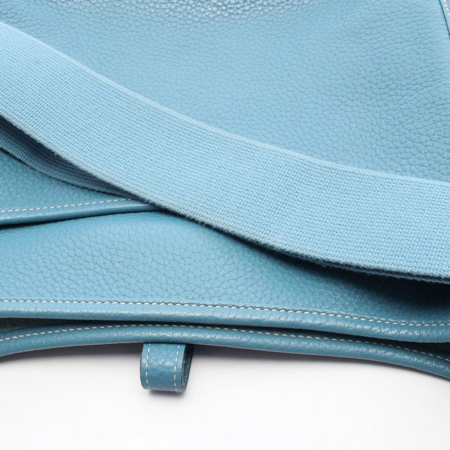 Hermes Herms Evelyn 3 Trois Pm Shoulder Bag In Blue Jean