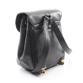 Chanel Coco Mark Backpack Bag In Grained Calf Leather