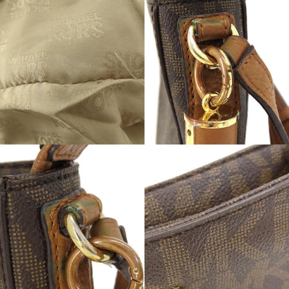 Michael Kors Mk Signature Shoulder Bag Leather/Coated Canvas