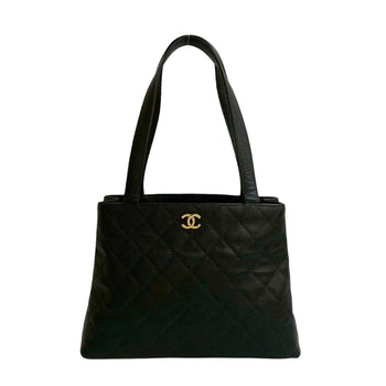 Chanel Matelasse Coco Mark Caviar Skin Tote Bag