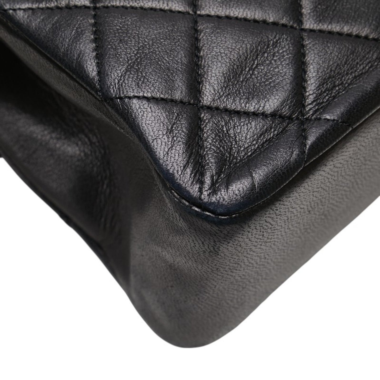 Chanel Matelasse Coco Mark Handbag In Black Lambskin