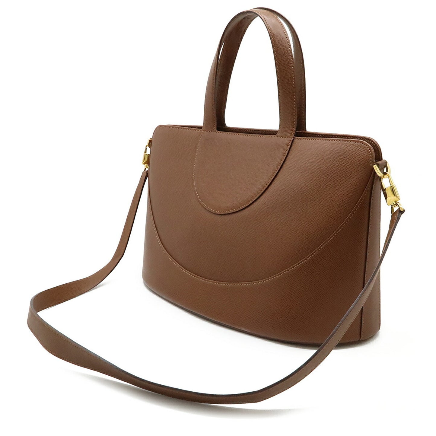 Bvlgari Bvlgari Dcollet Handbag Shoulder Bag Leather Brown