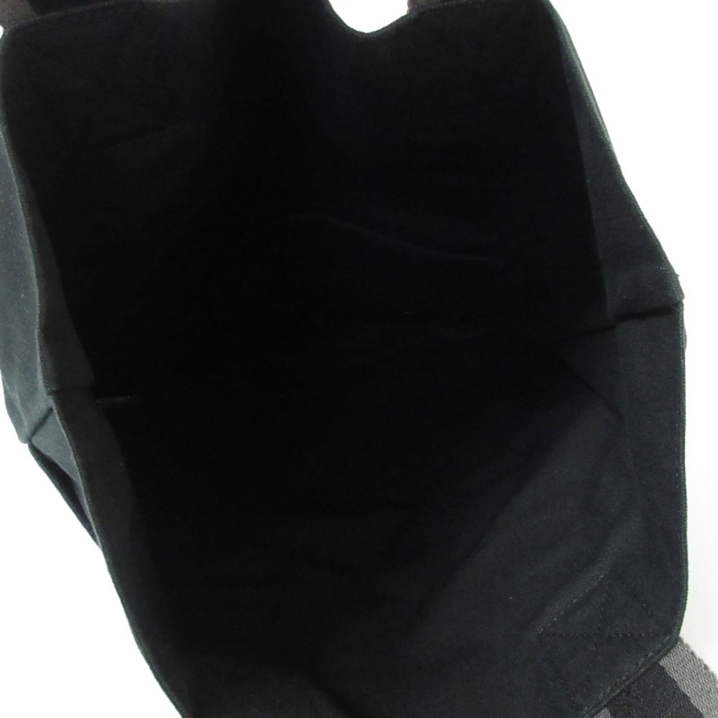 Hermes Hermes Foult Cabas Canvas Tote Bag Black