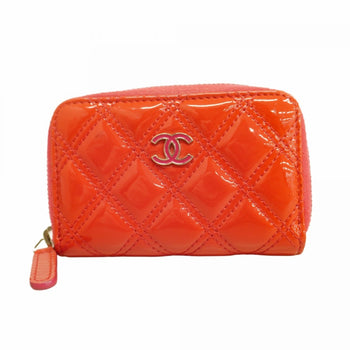 Leather Chanel Coin Purse/ Coin Case Patent