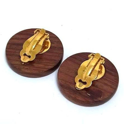 Hermes Serie Earrings In Brown