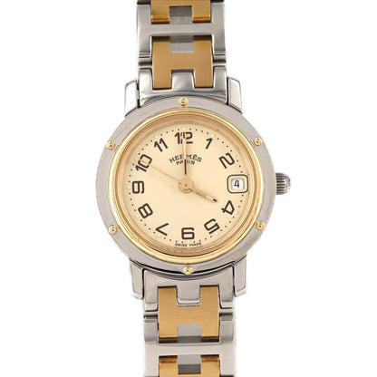Herms Clipper Two-Tone Cl4.220 Ssxgp Quartz Watch