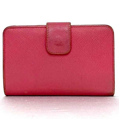 Prada Bi-Fold Wallet Ec-22190 Pink 1Ml225 Saffiano Leather 230 A Prada Compact