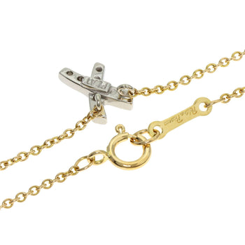 Tiffany Paloma Picasso Kiss Diamond Necklace In Platinum Pt950