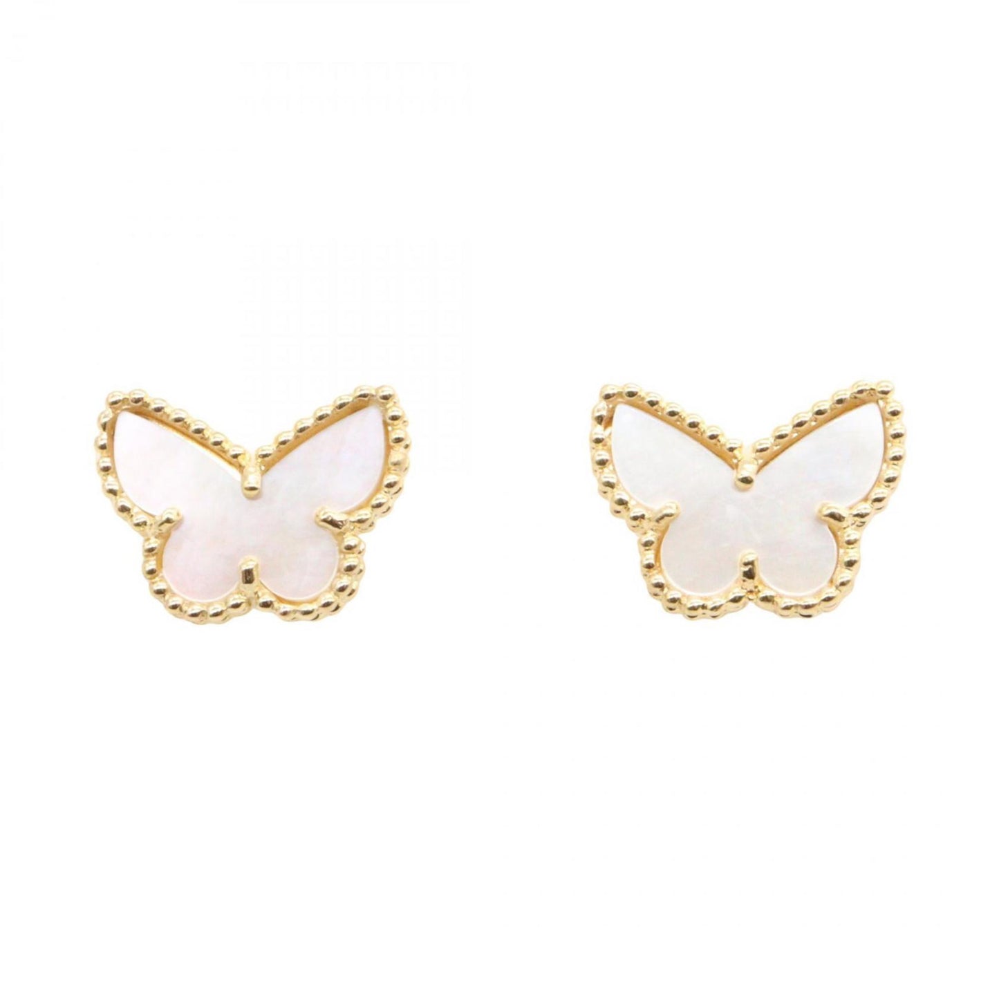 Van Cleef & Arpels Sweet Papillon Mother-Of-Pearl Earrings