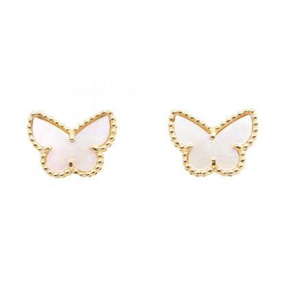 Van Cleef & Arpels Sweet Papillon Mother-Of-Pearl Earrings